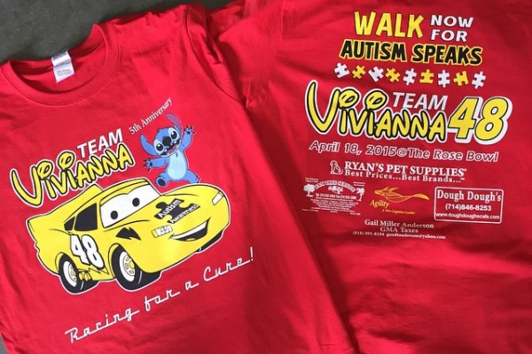 Autism Speaks 2015 Team Vivianna T-shirt