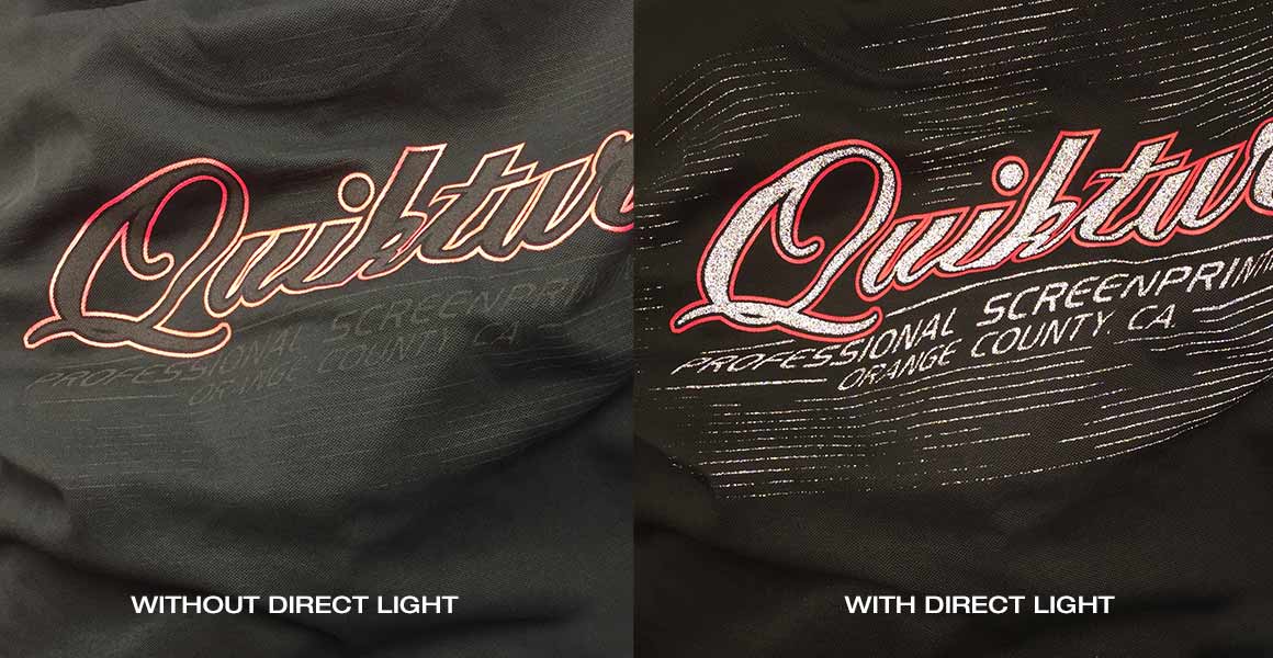 Compare the difference a light makes - excellent for sportswear.